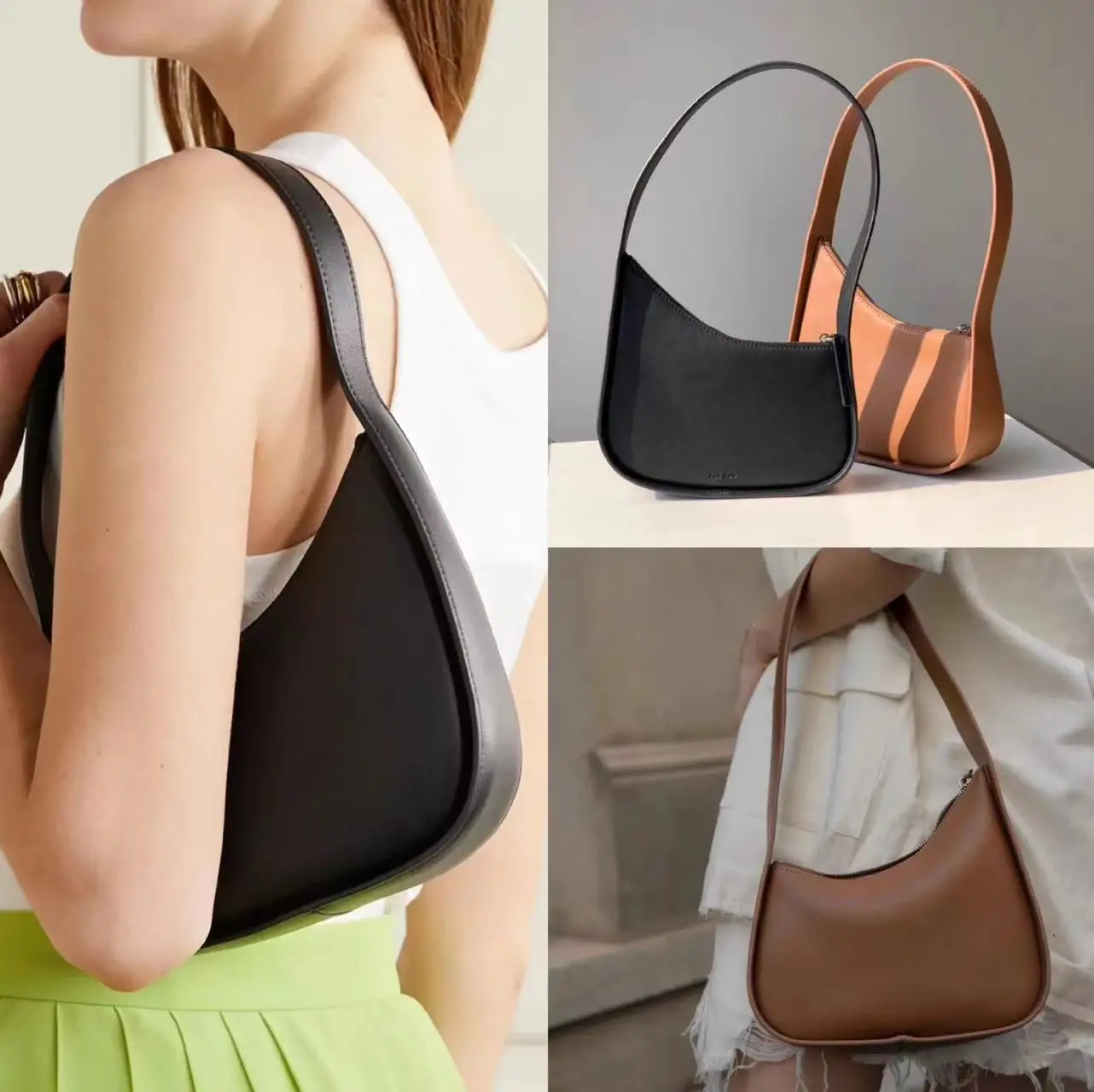 Top Trends: Summer Fashion Shoulder Bag Ladies Designer Leather Handbag Luxury Brand Fashion Ladies Irregular Underarm Shoulder Handbag 2023 Shoppable Styles