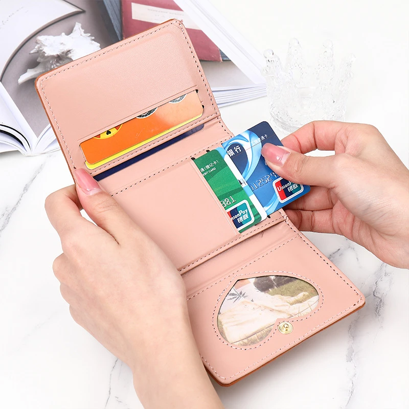 Top Trends: Creative Stone Pattern Short Wallets For Women Small PU Leather Quality Purse Card Holder Female Money Clip Students Coin Bag Shoppable Styles - Image 3