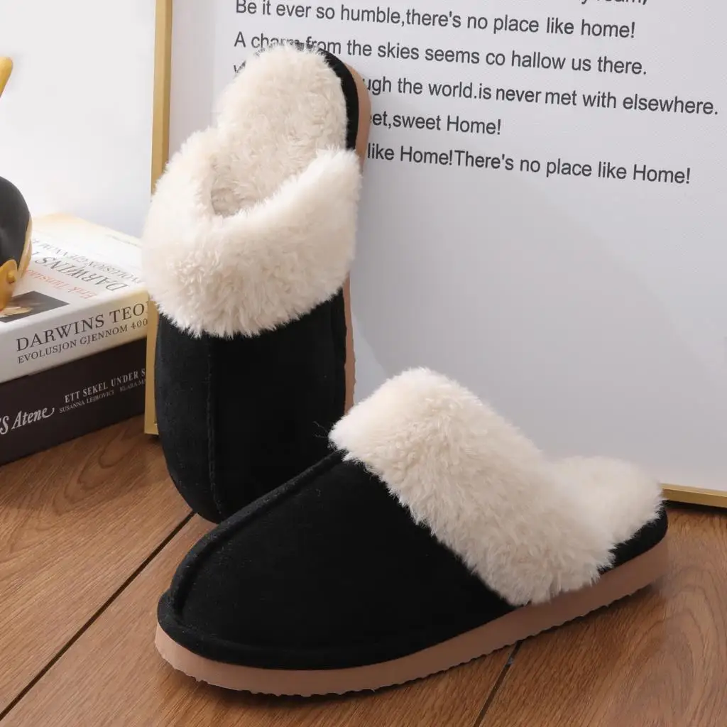 Top Trends: Kidmi Plush Fur Slippers For Women Winter Fluffy House Shoes Warm Fuzzy Slippers Fashion Furry Suede Memory Foam Fur Slippers Shoppable Styles