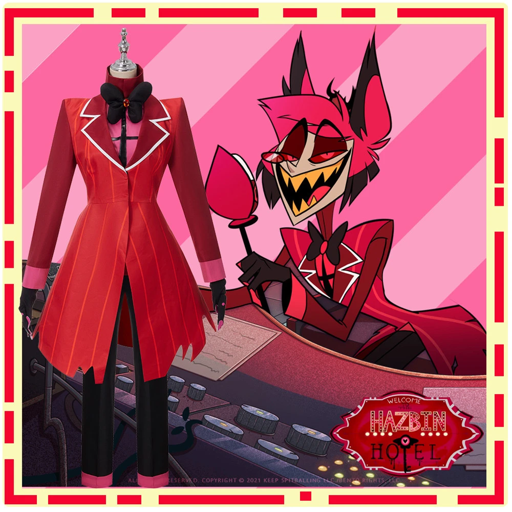 Top Trends: Anime ALASTOR Cosplay Red Uniform Cosplay Costume Uniform Suit Outfit Halloween Carnival Costume For Adult Shoppable Styles