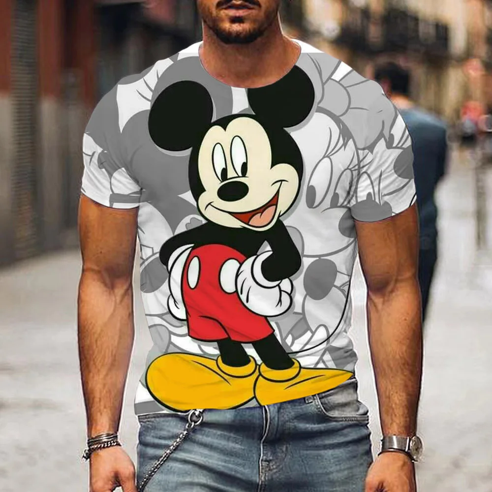 Top Trends: Men&#039;s T-shirt Disney Mickey Mouse Parent-Child 2023 New T-shirt Animation Top Summer Fashion Couple Short Sleeve Shoppable Styles