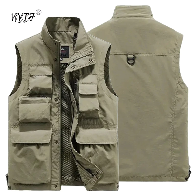 Top Trends: Multi Pockets Summer New Men US Tactical Hiking Fishing Vest Mens Photographer Waistcoat Mesh Cargo Sleeveless Jacket Tool Vest Shoppable Styles