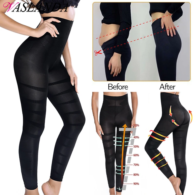 Top Trends: Legs Slimming Body Shaper Anti Cellulite Compression Leggings High Waist Tummy Control Panties Thigh Sculpting Slimmer Shapewear Shoppable Styles