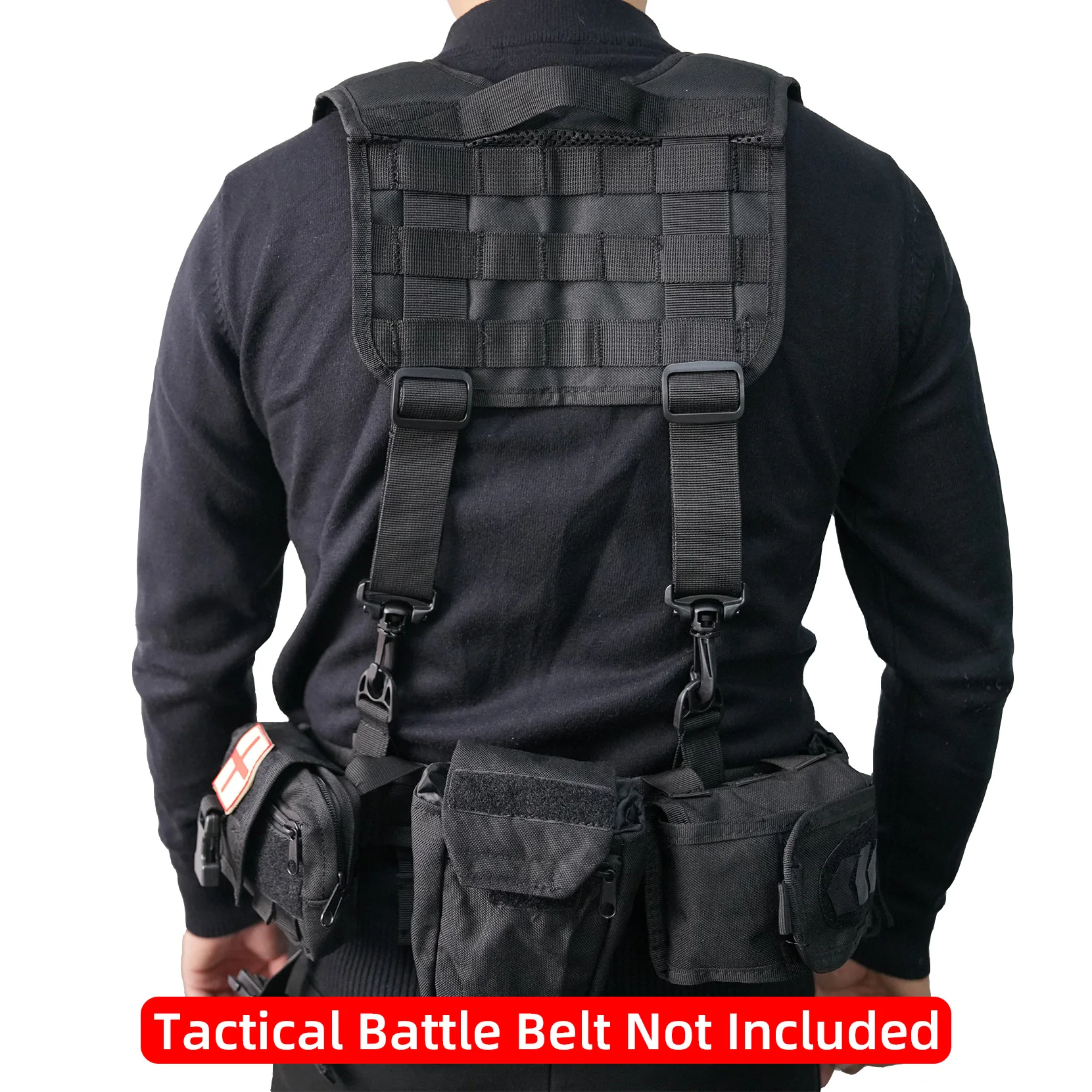 Top Trends: MELOTOUGH Tactical Outdoor H-Harness Duty Belt Suspenders (Battle Belt Not Included) Adjust Suspender подтяжки тактические Shoppable Styles - Image 5