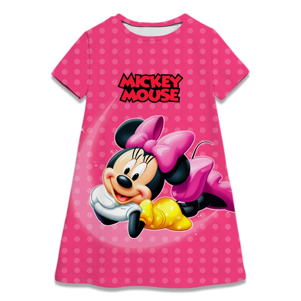 Top Trends: Lovely Minnie Mouse Dress Girl Birthday Party Clothes Baby Girls Dress 2-8 Years Children Princess Dress 2023 Summer Clothing Shoppable Styles - Image 3