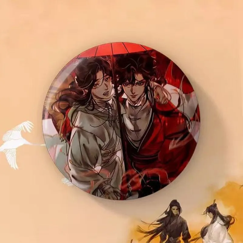 Top Trends: Tian Guan Ci Fu Anime Acrylic Brooch Pin Heaven Official’s Blessing Hua Cheng Xie Lian Cosplay Badge On Backpack Accessories Shoppable Styles