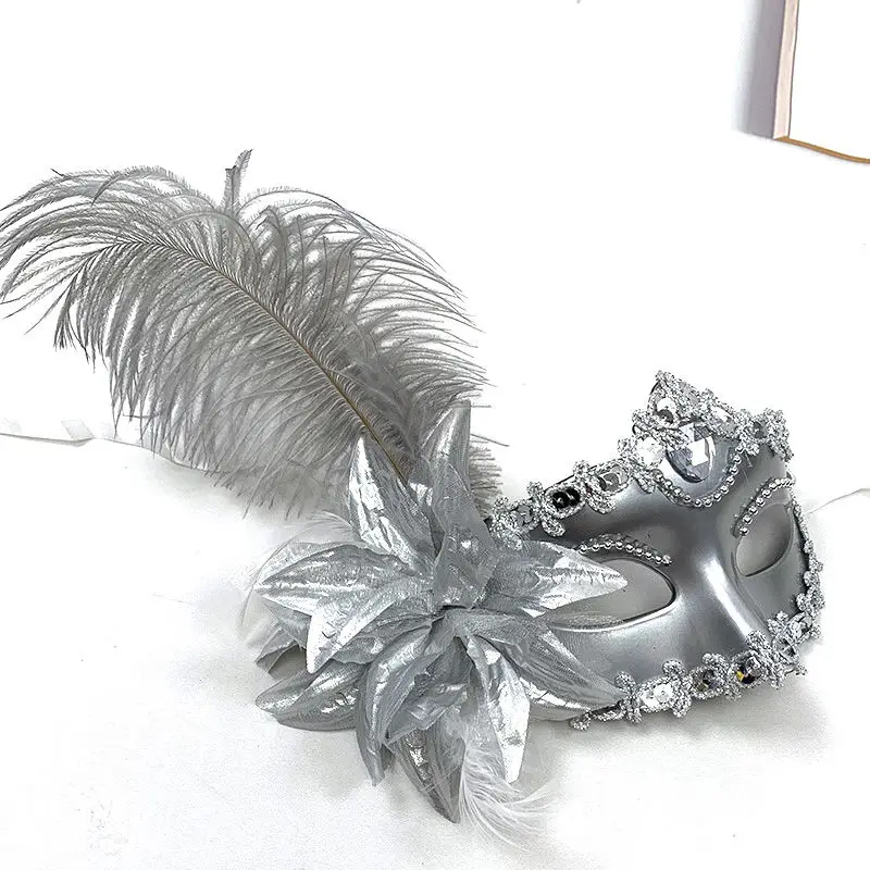 Top Trends: Masquerade Feather Sexy Venetian Mask Women For Face Multi Color Princess Mask Sexy Half Hallowmas Feather Masks Decor Shoppable Styles