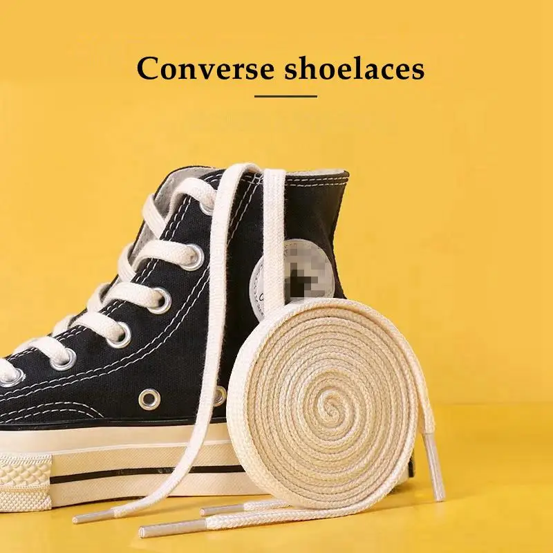 Top Trends: 1Pair Shoelaces Classic Retro Double Weave Shoelace Canvas Cotton Flat Shoe Laces Sneaker Strings Bootlaces Sport Boot Shoe Lace Shoppable Styles