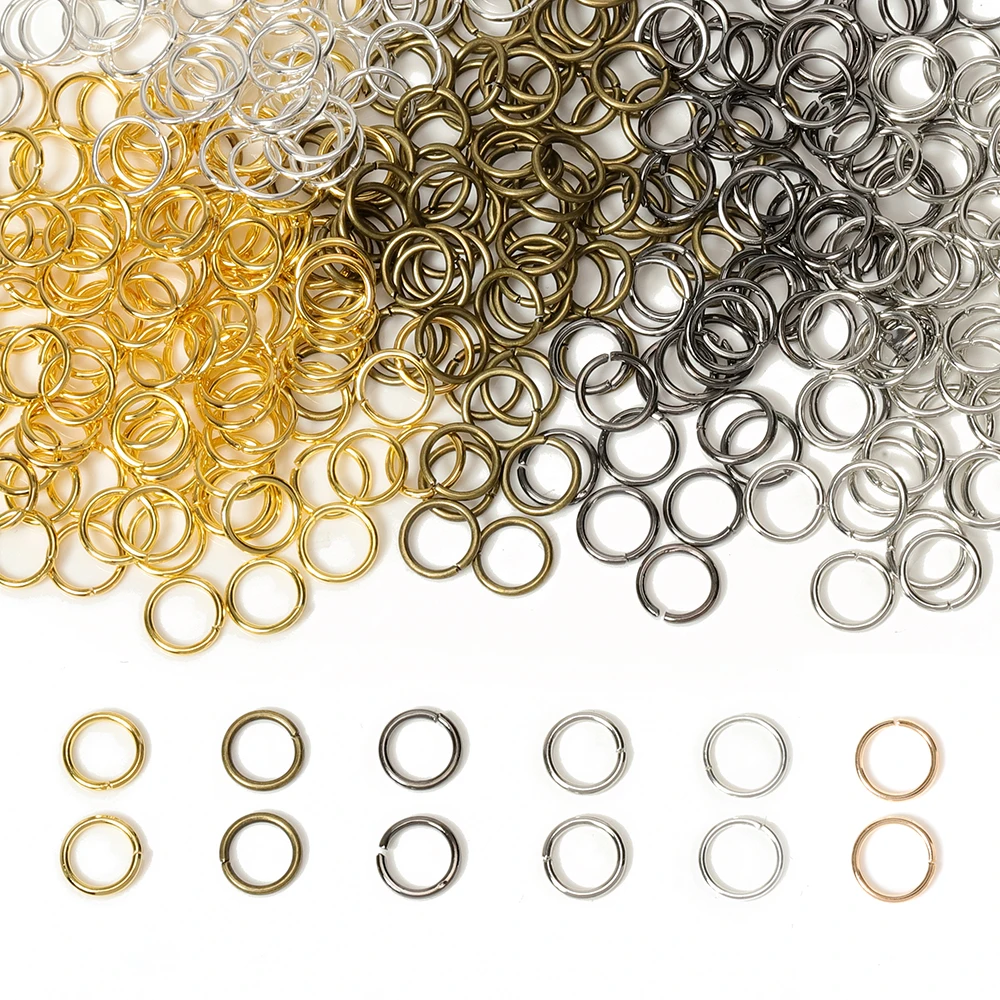 Top Trends: 200pcs / lot Wholesale Open Circle Jump Rings Necklace Bracelet Earring Pendant Connectors DIY Making Jewelry Crafts Accessories Shoppable Styles