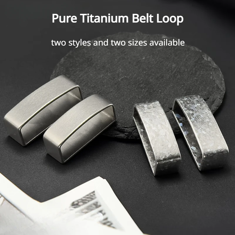 Top Trends: 35 / 38mm Wide Titanium Belt Loop Allergy-Free Waistband Tail Fastening Loop Titanium Alloy Belt Keeper Men's Belt Accessories Shoppable Styles