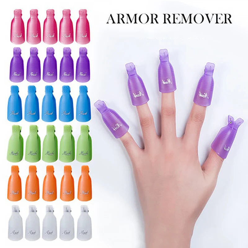 Top Trends: 10PCS Gel Remover Wraps Plastic Nail Polish Remover Clip Nail Art Soak Off Cap Nail Degreaser Cleaner Tips For Fingers Tools Shoppable Styles