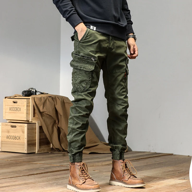 Top Trends: CAAYU Joggers Cargo Pants For Men Casual HipHop Y2k Hit Color Pocket Male Trousers Sweatpants Streetwear Techwear Pants Oversize Shoppable Styles