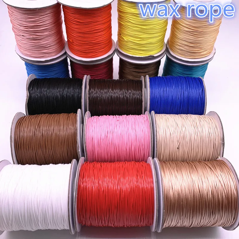 Top Trends: 0.5 0.8 1.0 1.5 2.0mm Waxed Cord Waxed Thread Cord String Strap Necklace Rope Bead DIY Jewelry Making For Bracelet Shoppable Styles