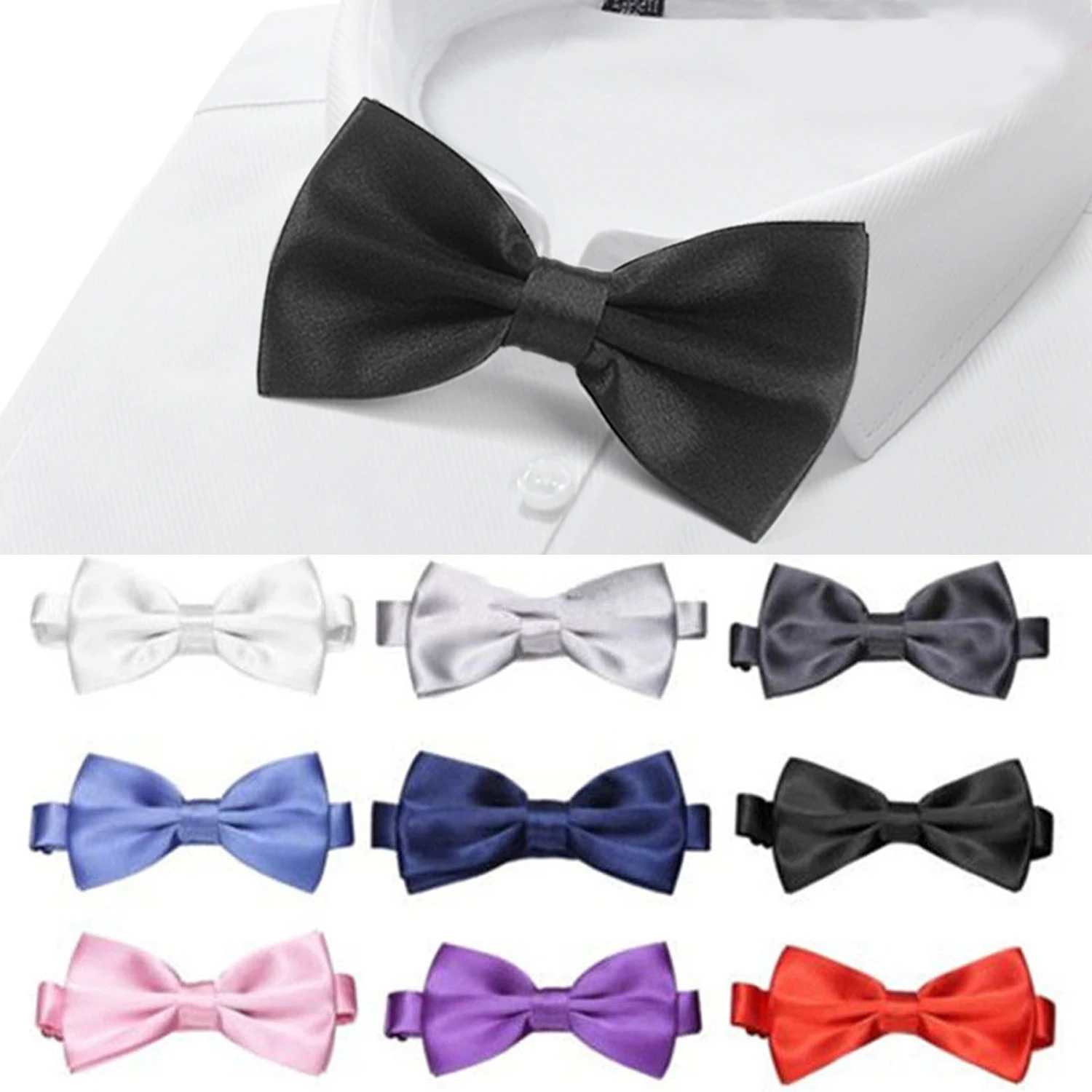 Top Trends: Bowtie Men Formal Necktie Boy Men&#039;s Fashion Business Wedding Bow Tie Male Dress Shirt Gift Men Tuxedo Solid Butterfly Bowtie Shoppable Styles