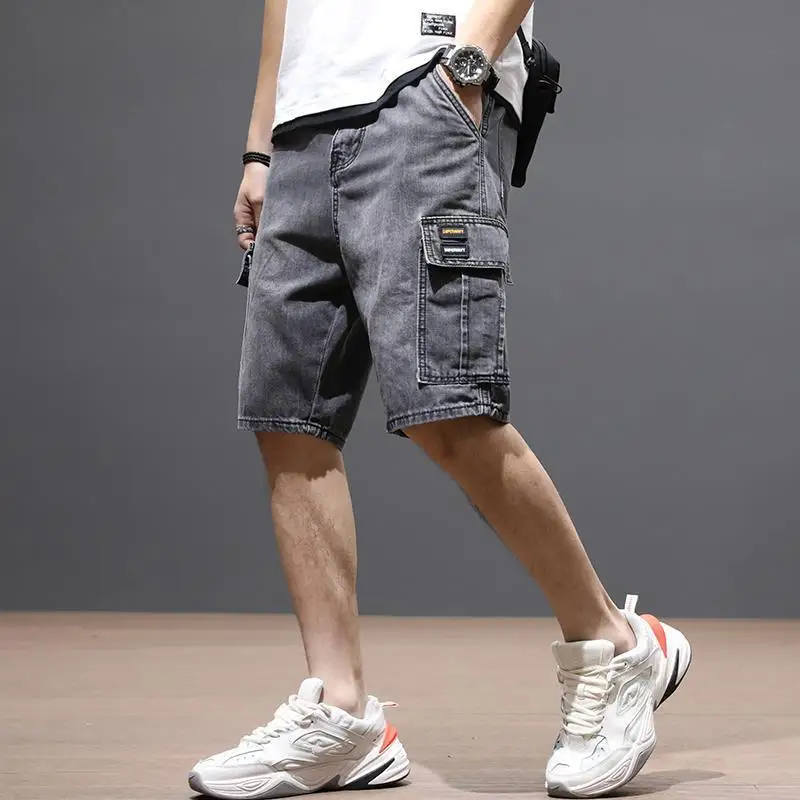 Top Trends: Streetwear Fashion Men Casual Cargo Shorts Elastic Waist Big Size Vintage Multiple Pockets Summer Essentials Male Sports Jorts Shoppable Styles