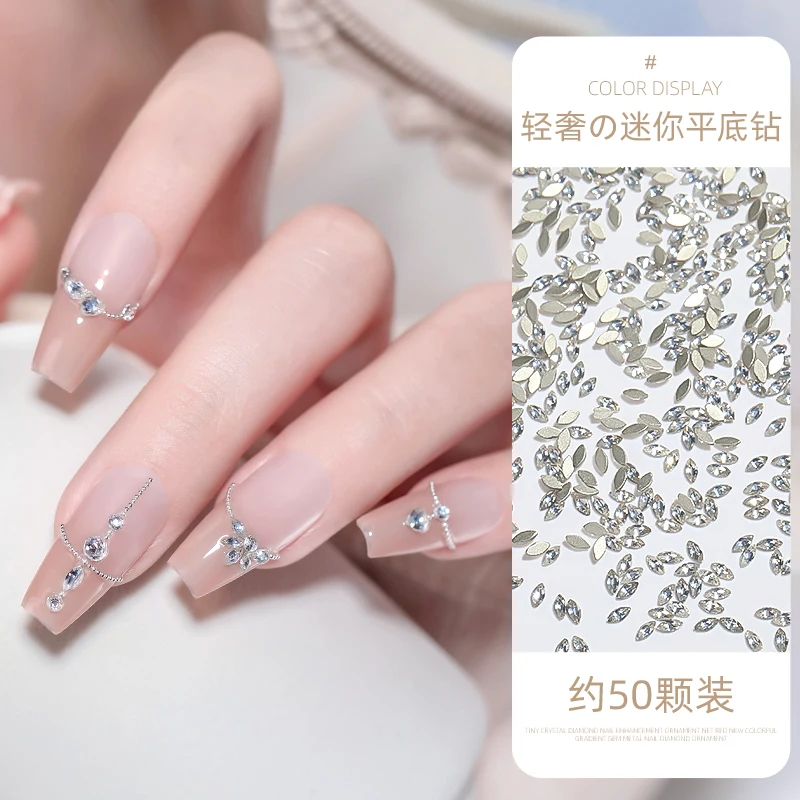 Top Trends: Flat Back Marquise Shape Mini Nail Art Rhinestones Crystal Acrylic Mixed Horse Eye Round Heart DIY Nail Luxury Accessories Shoppable Styles