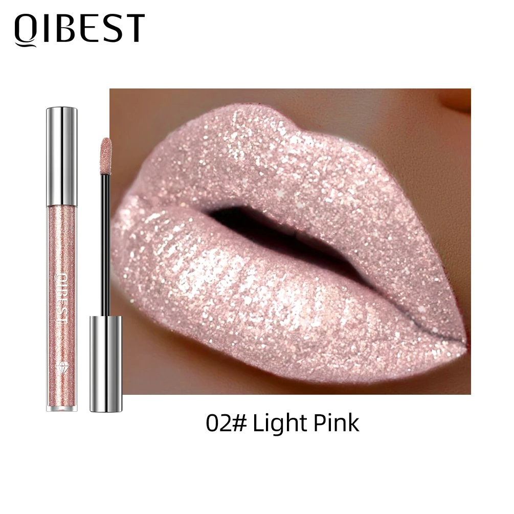 Top Trends: QIBEST 6 Colors Metallic Glitter Diamond Liquid Lipstick Waterproof Long Lasting Pearl Shiny Lip Gloss Charming Women Lip Makeup Shoppable Styles