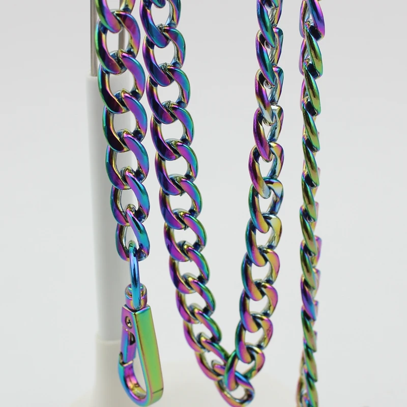 Top Trends: 60cm-130cm High Quality Width 11mm Rainbow Chains Shoulder Straps For Handbags Purses Bags Strap Replacement Handle Accessories Shoppable Styles - Image 2