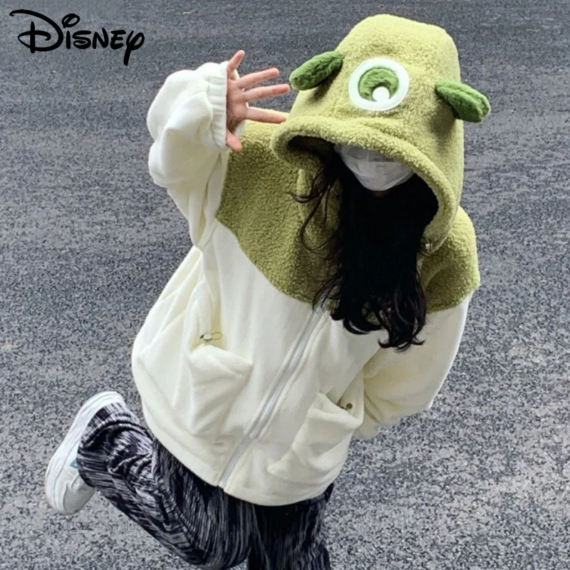 Top Trends: Disney Cartoon Mr.Q Clothes Women Spring Autumn Thin Top Coat Y2k Streetwear Cute Hoodies Female Korean Loose Hooded Sweatshirts Shoppable Styles