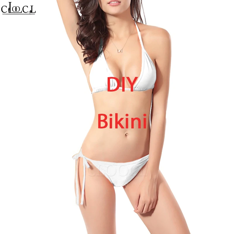 Top Trends: CLOOCL 3D Print DIY Personalized Design Own Image Photo Anime Star Swimsuit Beach Bikini Drop Shipping Shoppable Styles