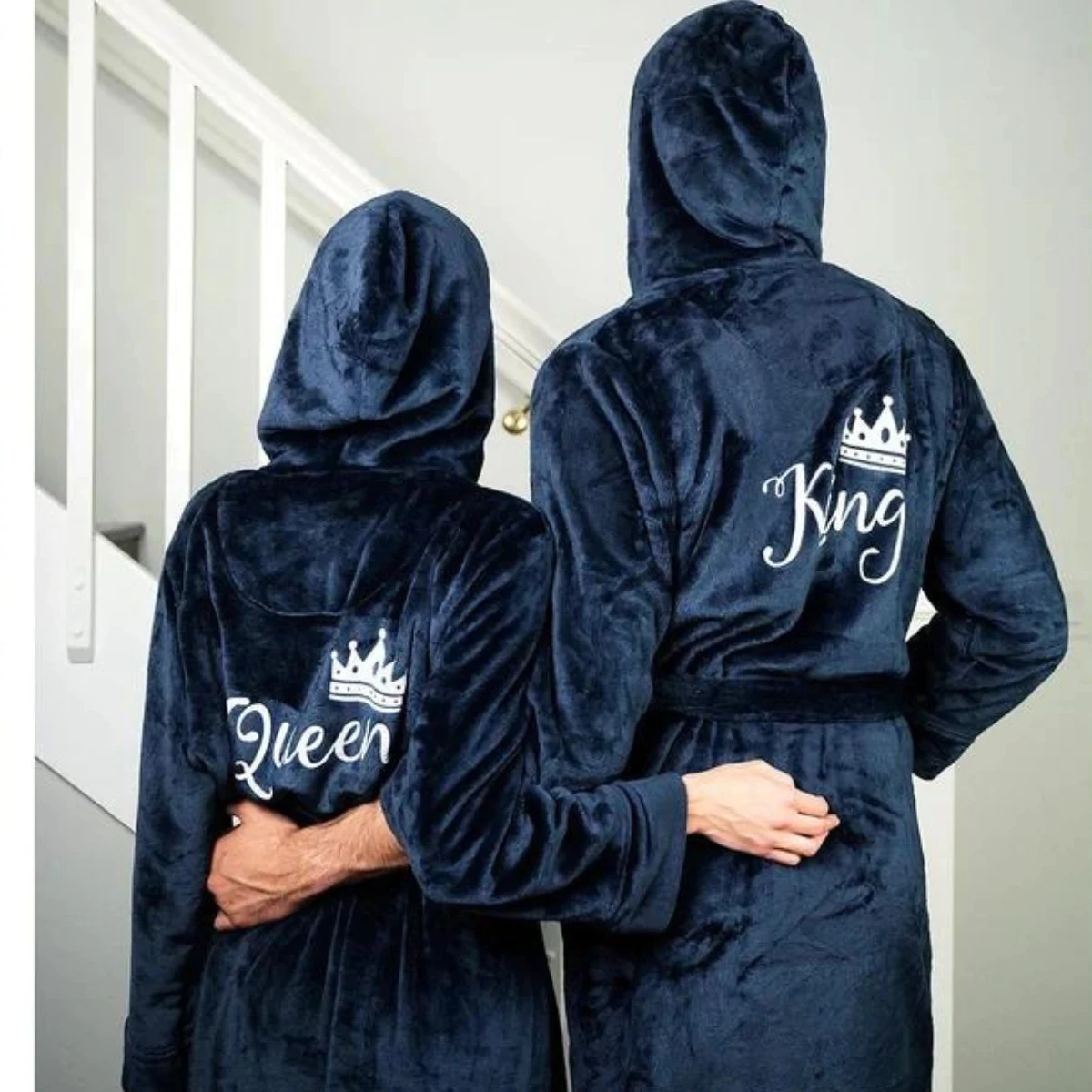 Top Trends: Mr And Mrs Personalization Hooded Bathrobes Customized Bathrobes With Name Women And Men Hooded Bathrobes Husband Wife Honeymoon Shoppable Styles