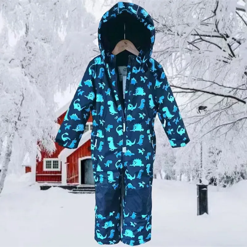 Top Trends: Ski Pants One-piece Ski Pants Thermal Pants Windproof Waterproof Pants One-piece Coat Snowsuit Children's Jumpsuit Plus Cotton Shoppable Styles