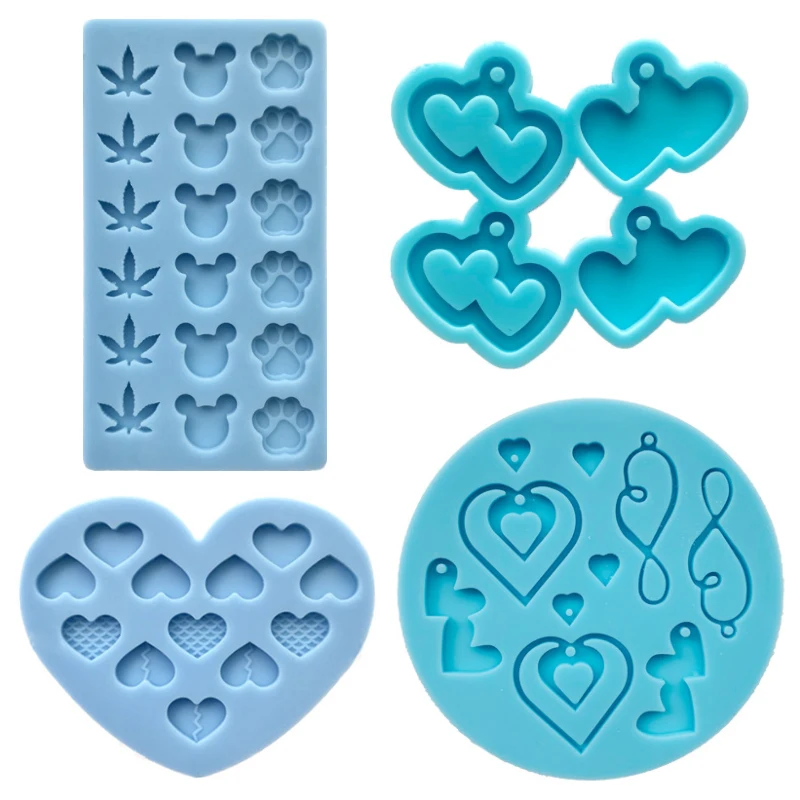 Top Trends: Ear Studs / earring Resin Molds Mini Heart Jewelry Earring Pendant Epoxy Silicone Mold Jewerly Making Supplies Heart Mold Shoppable Styles