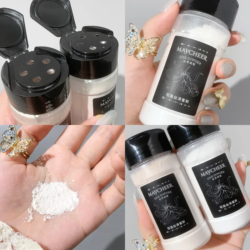 Top Trends: Loose Powder Absorbs Oil Not Water Smooth Loose Oil Control Face Powder Makeup Concealer Finish Powder Foundation Base Cosmetic Shoppable Styles