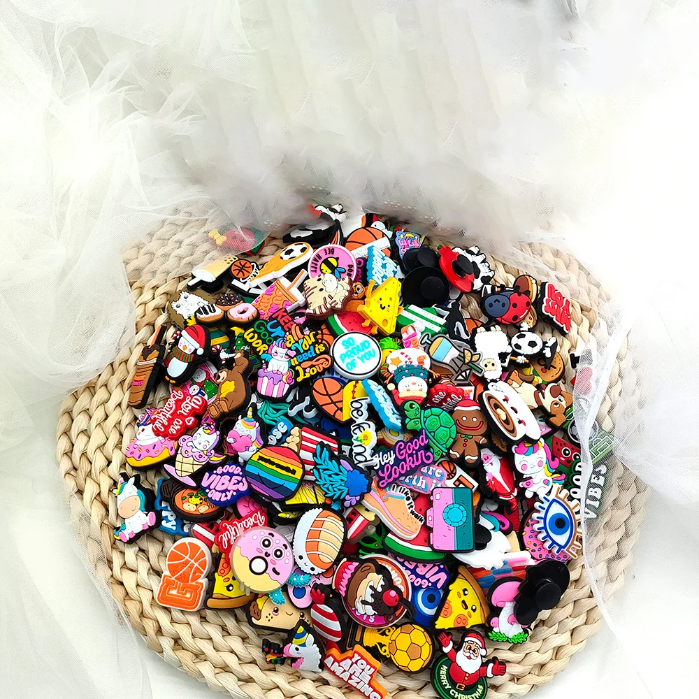 Top Trends: 10-500PCS Shoe Charms For PVC Cute Cartoon Animal Shoe Decoration Pins Shoe Accessories Pack For Girl Boy Gift Shoppable Styles