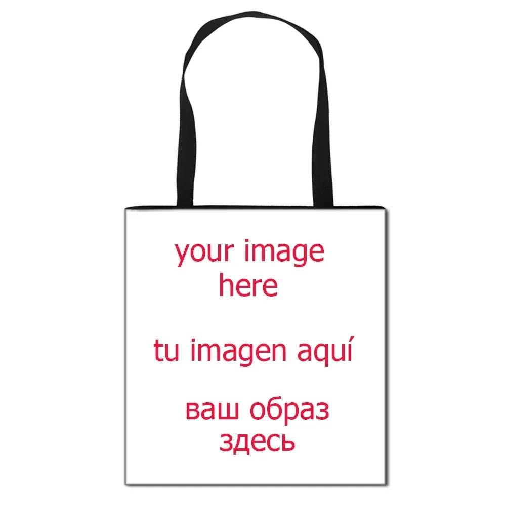 Top Trends: Customize Your Logo / Name / Image Handbag Women Shopping Bag Girls Casual Totes Female Shoulder Bag Cartoon Crossbody Bags Shoppable Styles