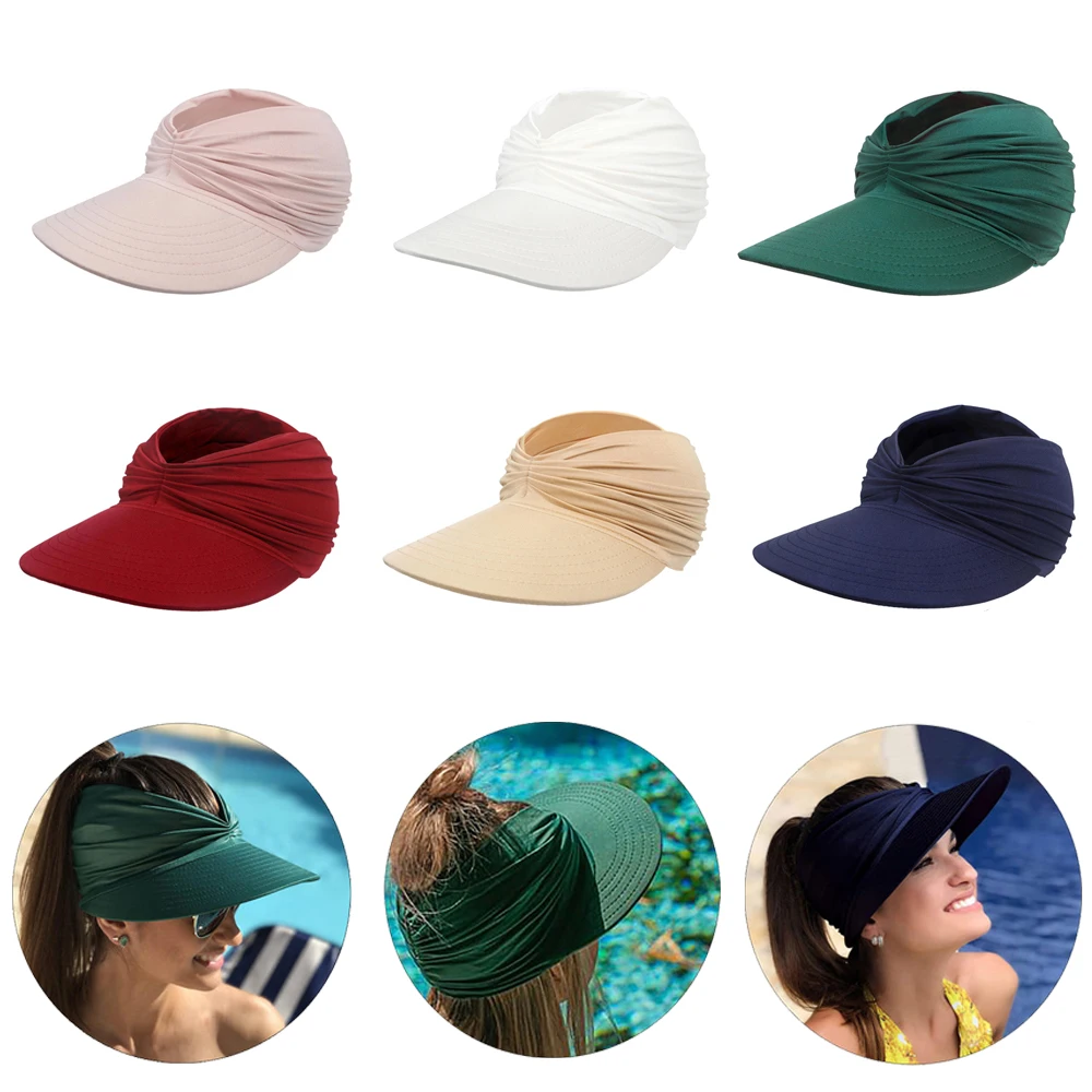 Top Trends: Women Empty Top Sun Hat Female Luxury Brand 2023 New Beach Summer Outdoor Sport Baseball Golf Visor Caps Parent-Child Sun Hat Shoppable Styles