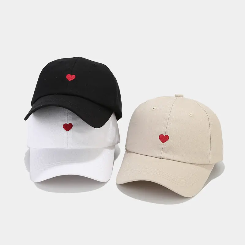 Top Trends: 2023 Spring Cotton Cartoon Love Embroidery Casquette Baseball Cap Adjustable Snapback Hats For Men And Women 145 Shoppable Styles