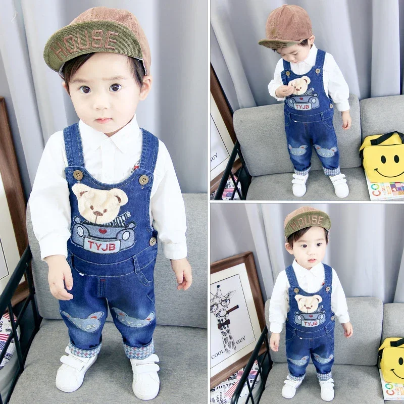 Top Trends: DIIMUU Kids Baby Boys Girls Clothes Jumpers Toddler Children Overalls Denim Suspender Pants Jumpsuit Trousers 1 2 3 4 Years Shoppable Styles - Image 3