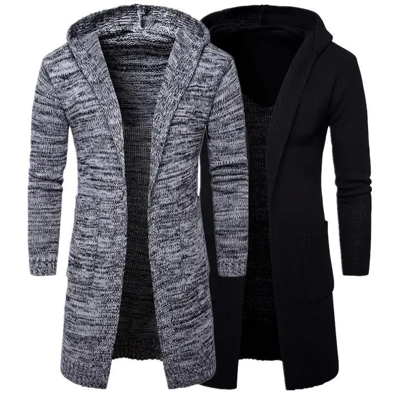 Top Trends: New Men's Hooded Thick Cardigan Sweater Jacket Knitted Sweater Shoppable Styles