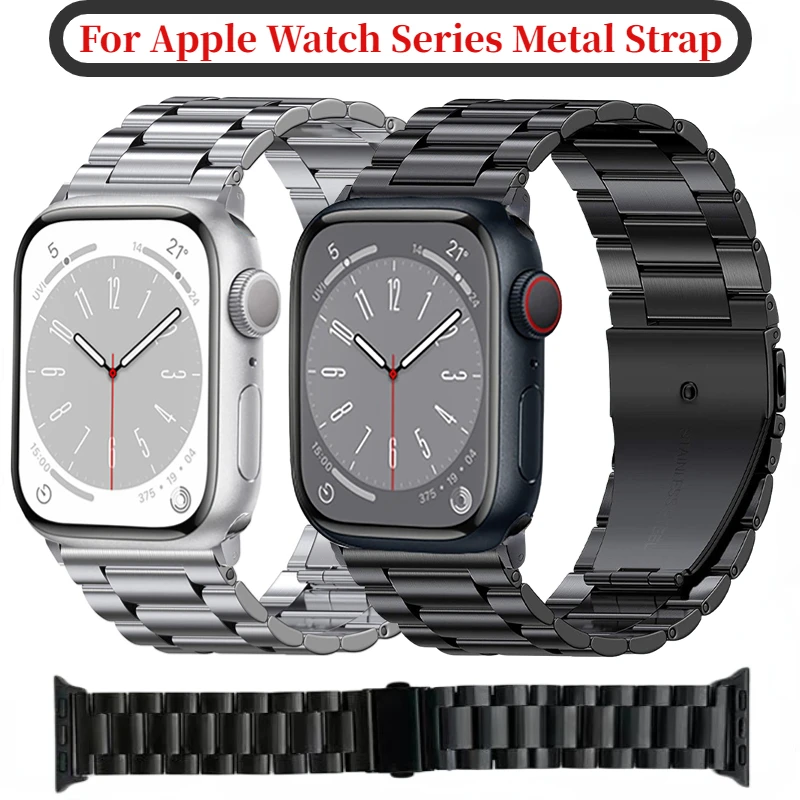 Top Trends: Metal Strap For Apple Watch Ultra 8 7 49mm 45mm 41mm Stainless Steel Wristband For Iwatch 6 5 4 3 SE 44mm 42mm 40mm 38mm Correa Shoppable Styles