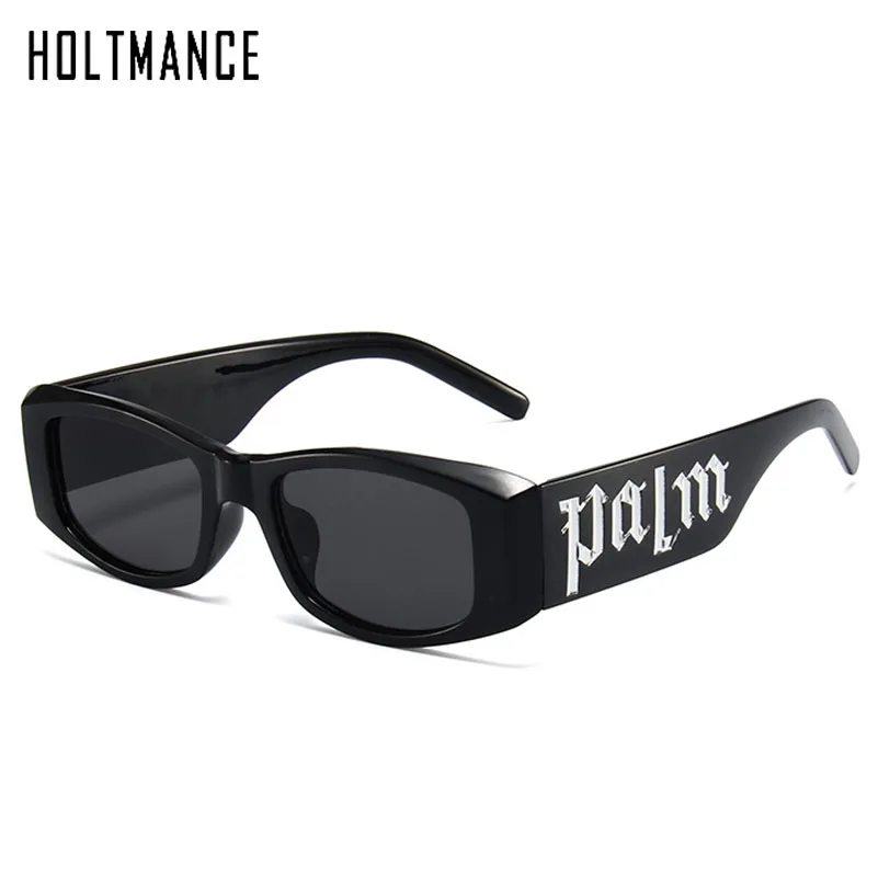 Top Trends: Cute Candy Letter Black Sunglasses Vintage Small Frame Square Sunglass Women Hip Hop Punk Men Summer Bead Sun Glasses UV400 Shoppable Styles