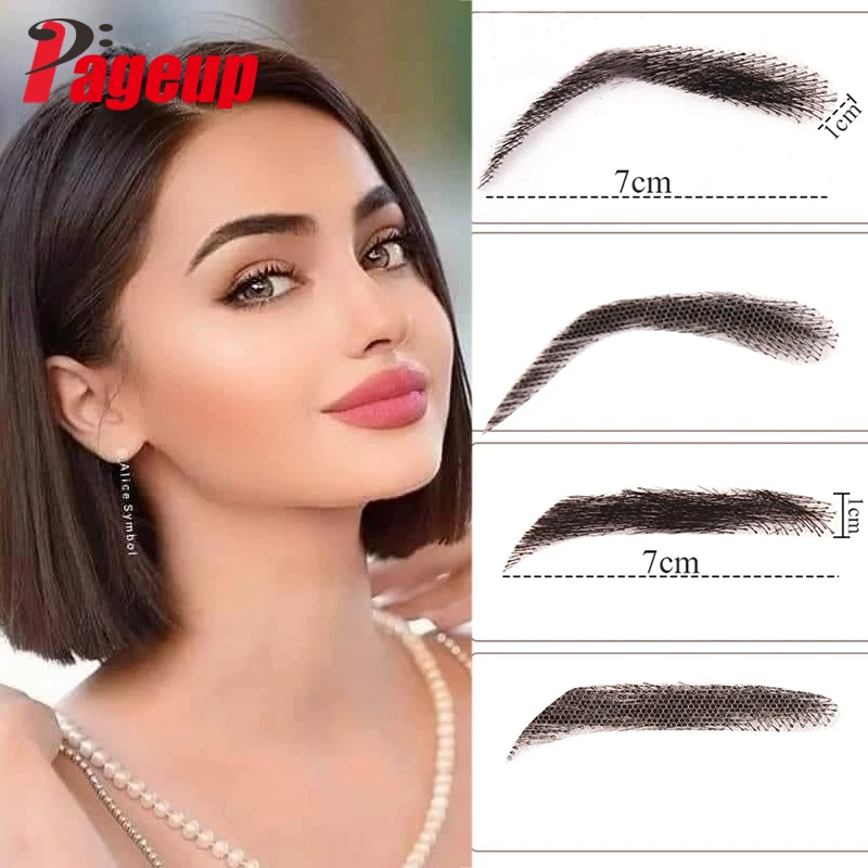 Top Trends: PAGEUP Women / Man's Eyebrows Hair Eyebrows Six Style Jolie Style Artificial Weaving Lace Workers' Hair Braided Eyebrow Wigs Shoppable Styles