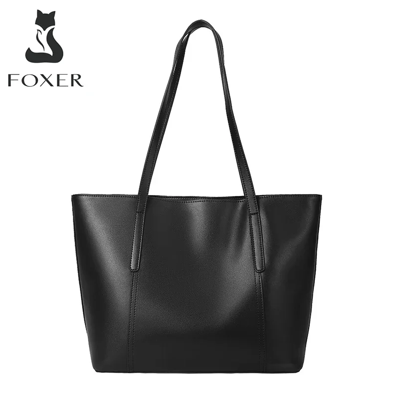 Top Trends: FOXER Handbags Office Bags Lady Commuter Totes Split Leather Large Capacity Top-Handbag Women's Fashion Versatile Composite Bag Shoppable Styles