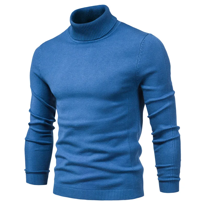 Top Trends: New Quality Winter Mens Sweaters Casual Turtleneck Thick Pullovers Solid Color Warm Slim Fit Turtleneck Sweaters Pullover Men Shoppable Styles