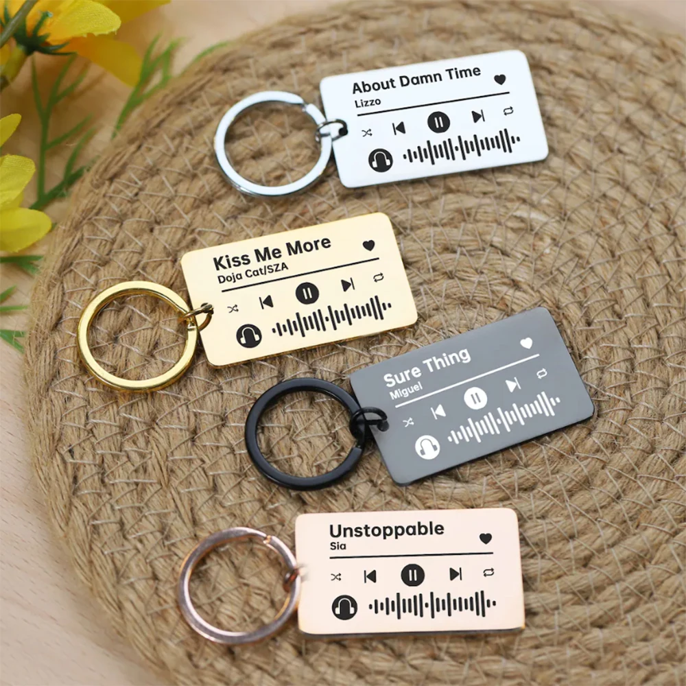 Top Trends: Customize Favorite Music Keychain, Custom Song Name, Singer, Personalized Exquisite Gift, Anniversary Gift, Music Lover Shoppable Styles