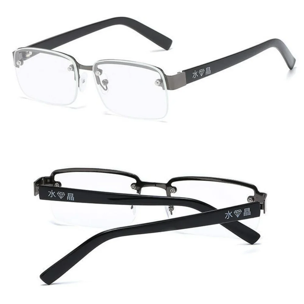 Top Trends: Half-frame Reading Glasses Mens Natural Original Stone Presbyopia Glasses High-quality Computer Glasses Diopter + 1.0 To + 4.0 Shoppable Styles - Image 5