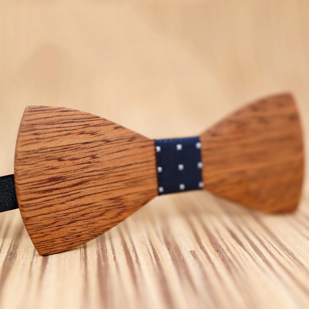 Top Trends: Hot Sale Retro Wood Tie For Mens Handwork Solid Color Butterfly Bow Wedding Groom Suit Accessories Wooden Bowtie Party Gifts Shoppable Styles