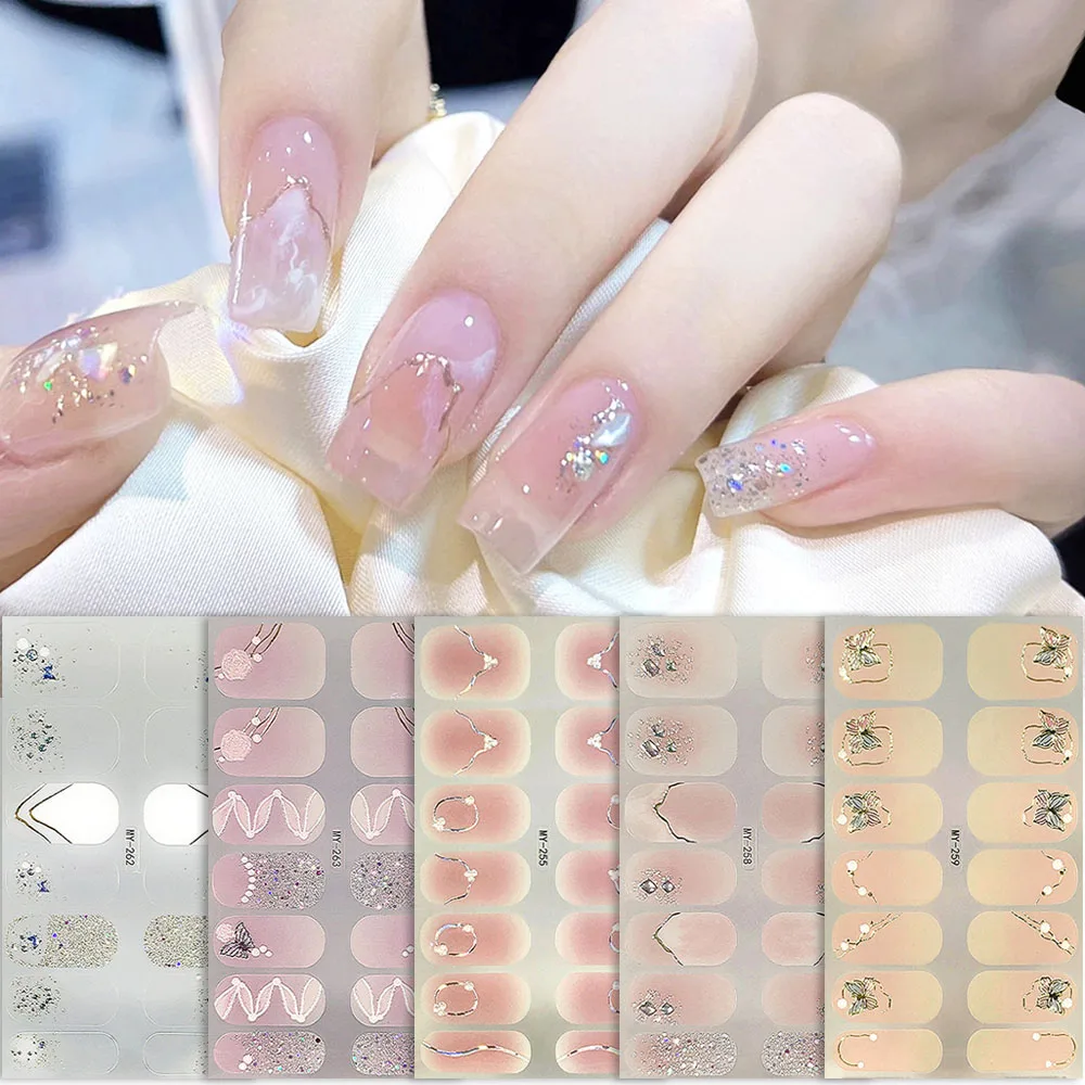 Top Trends: Nail Sticker Full Cover Waterproof Nail Art Manicure Decoration Sweet DIY Nail Decail Rhinestones Self Adhesive Manicure INS 3D Shoppable Styles