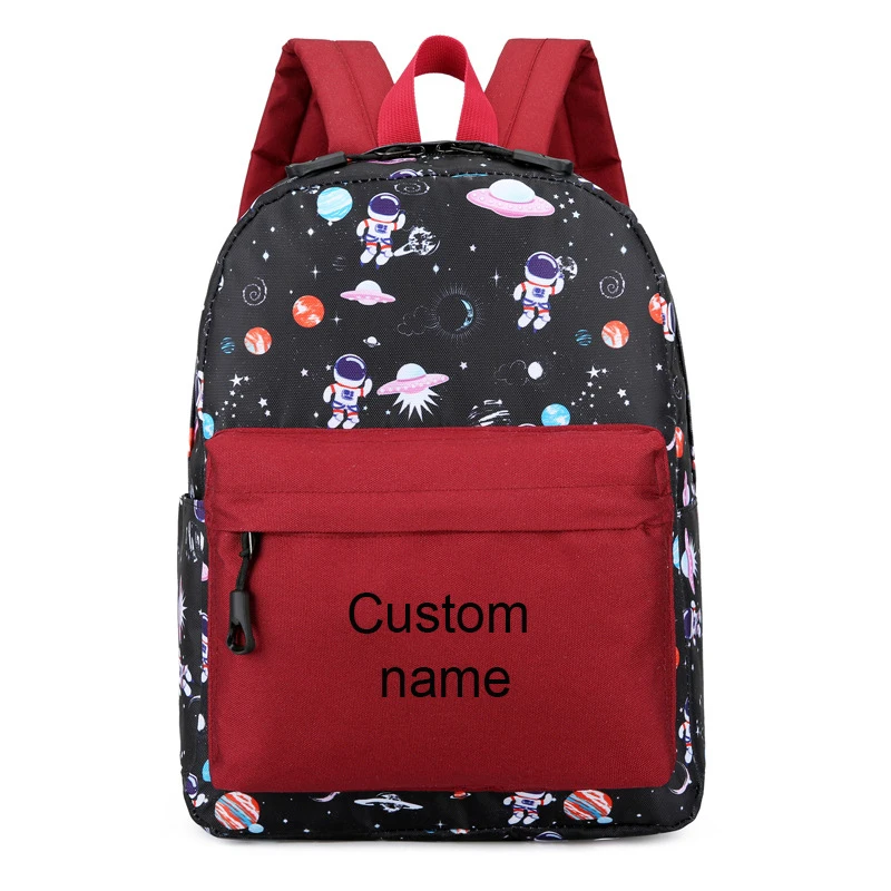 Top Trends: Personalized Kids Backpack Space Astronaut Kindergarten Preschool Cute Multi Compartment Preschool Backpack, Custom Your Name Shoppable Styles