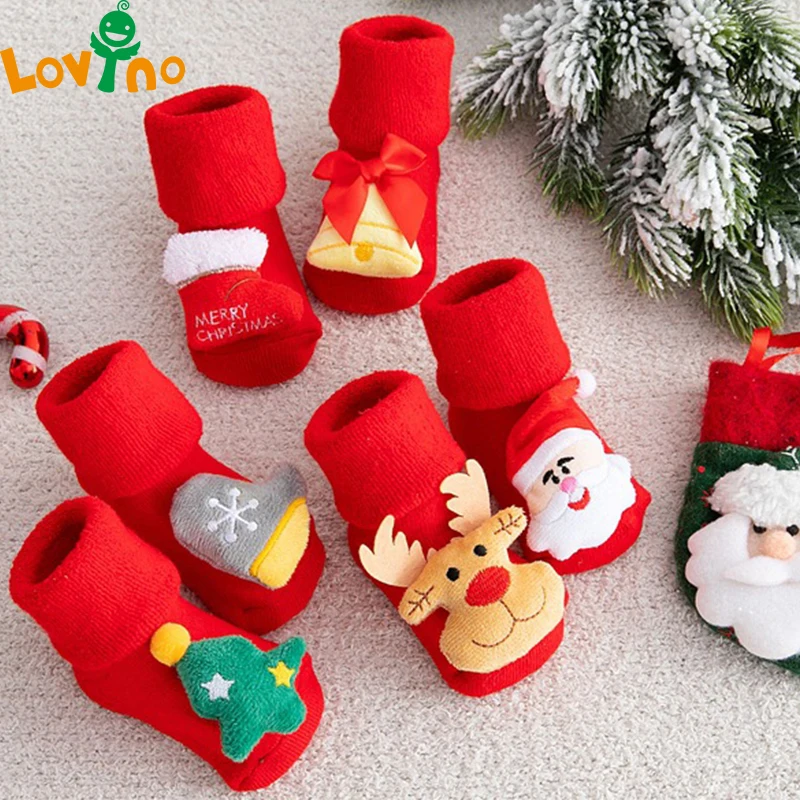 Top Trends: Kids Children&#039;s Socks For Girls Boys Non-slip Print Cotton Toddler Baby Christmas Socks For Newborns Infant Short Socks Clothing Shoppable Styles