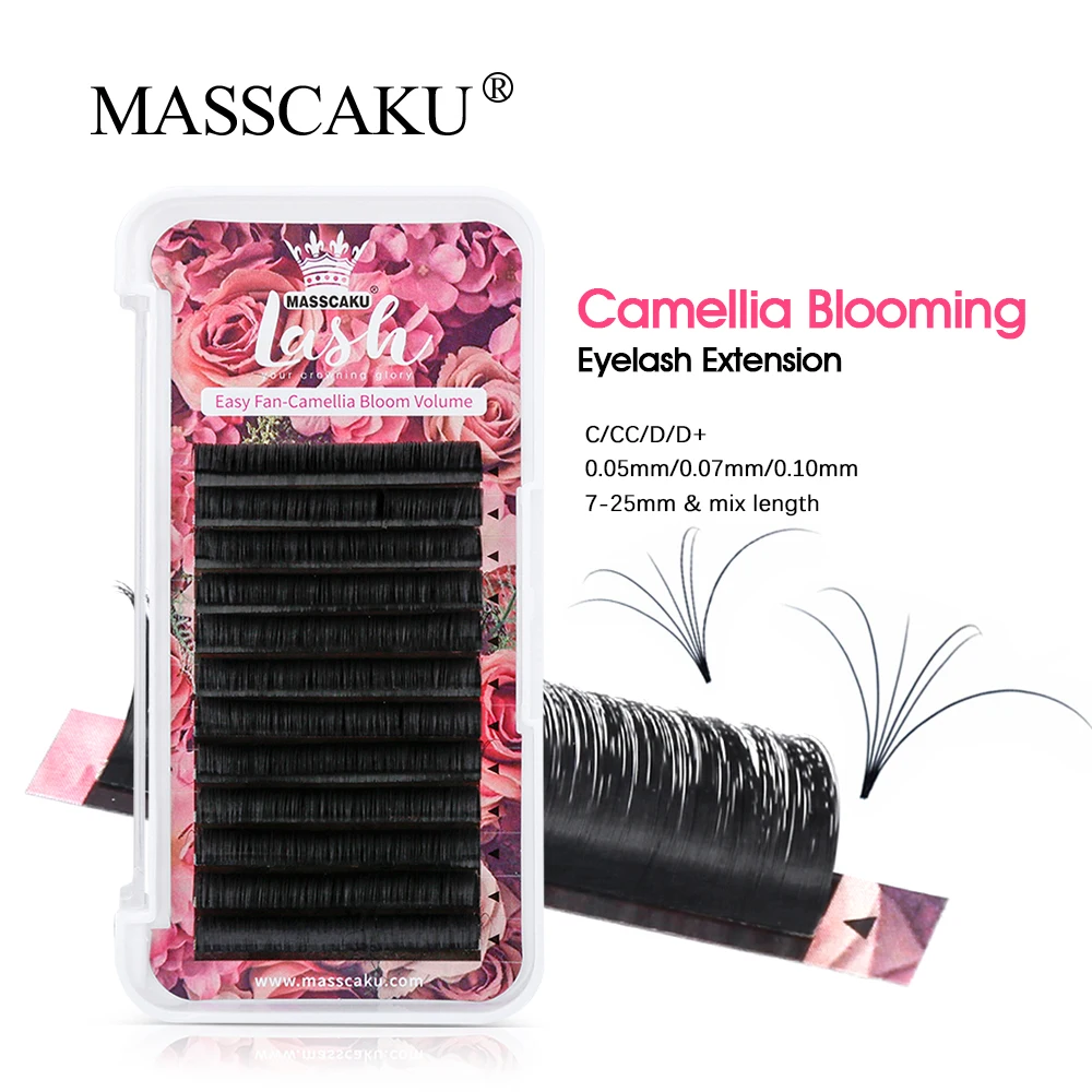 Top Trends: MASSCAKU Camellia Eyelashes Extension Auto Fans Bloom Magnetic Easy Fanning Individual Beauty Lashes Shoppable Styles