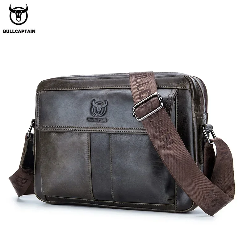 Top Trends: BULLCAPTAIN Genuine Leather Men&#039;s Crossbody Bag Large Capacity Casual Multifunctional Handbag A Fashion Business Briefcase Shoppable Styles