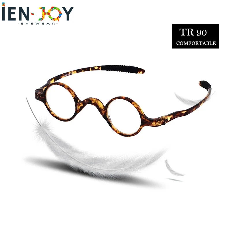 Top Trends: IENJOY Reading Glasses Anti Blue Light Round Frame Reading Glasses Men Ultralight TR Presbyopic Eyewear With Box Diopter 1.0-4.0 Shoppable Styles