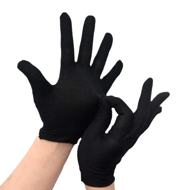 Top Trends: 6 / 4 Pairs Black / white Test 100% Cotton Work Gloves Ceremonial Gloves Men And Women Waiters Drivers Jewelry Garden Gloves Shoppable Styles