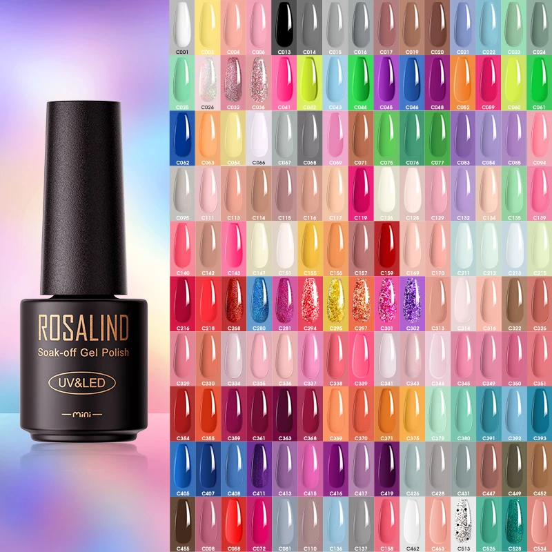 Top Trends: ROSALIND Gel Nail Polish Lamp All For Nails Art Manicure With Matt Base Top Coat Semi Permanant Gellak Nail Gel Polish Varnishes Shoppable Styles